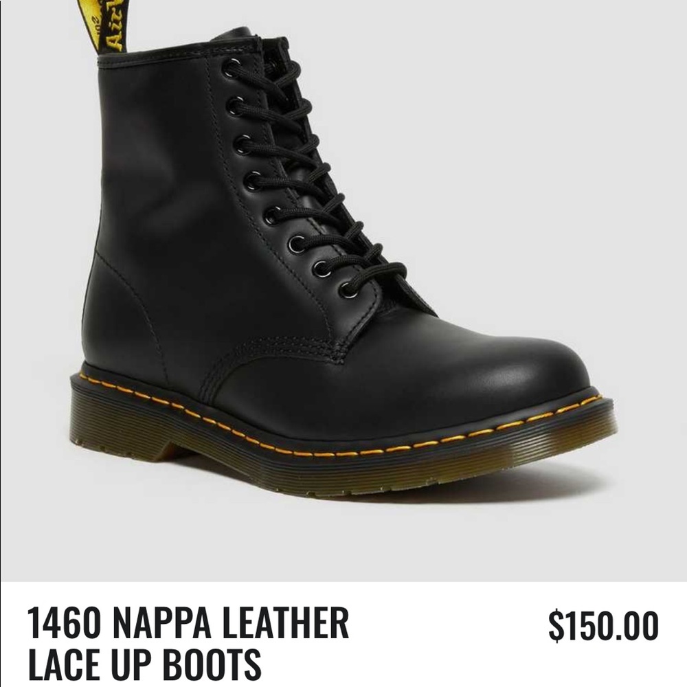 Dr. Marten 1460 Nappa Leather Lace Up Boots